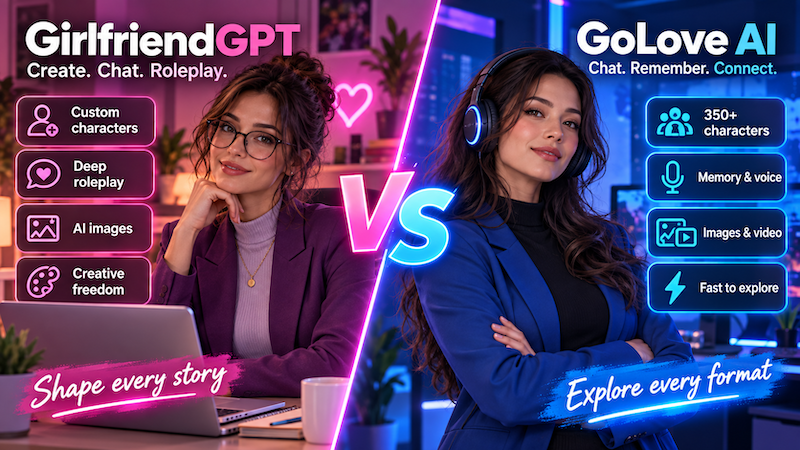 GirlfriendGPT vs GoLove AI: Which Is Better in 2026? GirlfriendGPT vs GoLove AI: Which Is Better in 2026?