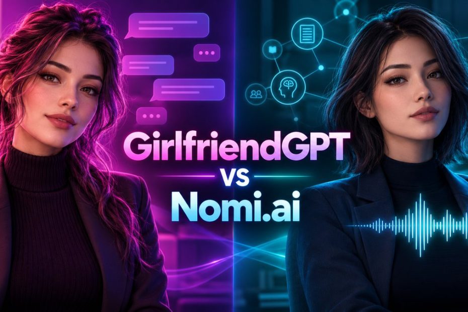 GirlfriendGPT vs Nomi.ai : which AI companion is better in 2026? GirlfriendGPT vs Nomi.ai : which AI companion is better in 2026?