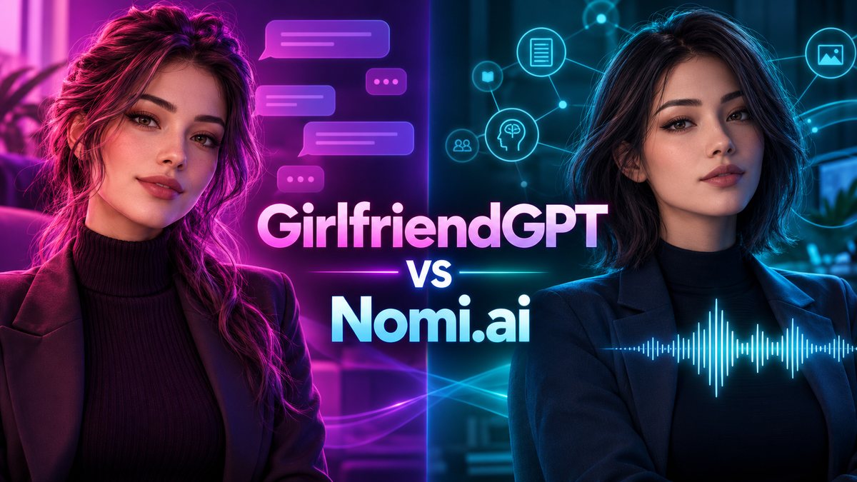GirlfriendGPT vs Nomi.ai : which AI companion is better in 2026?